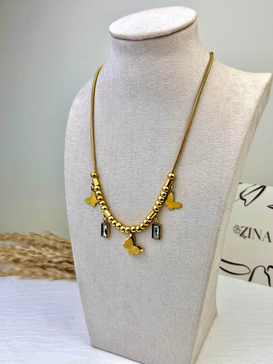 "Butterflies" necklace