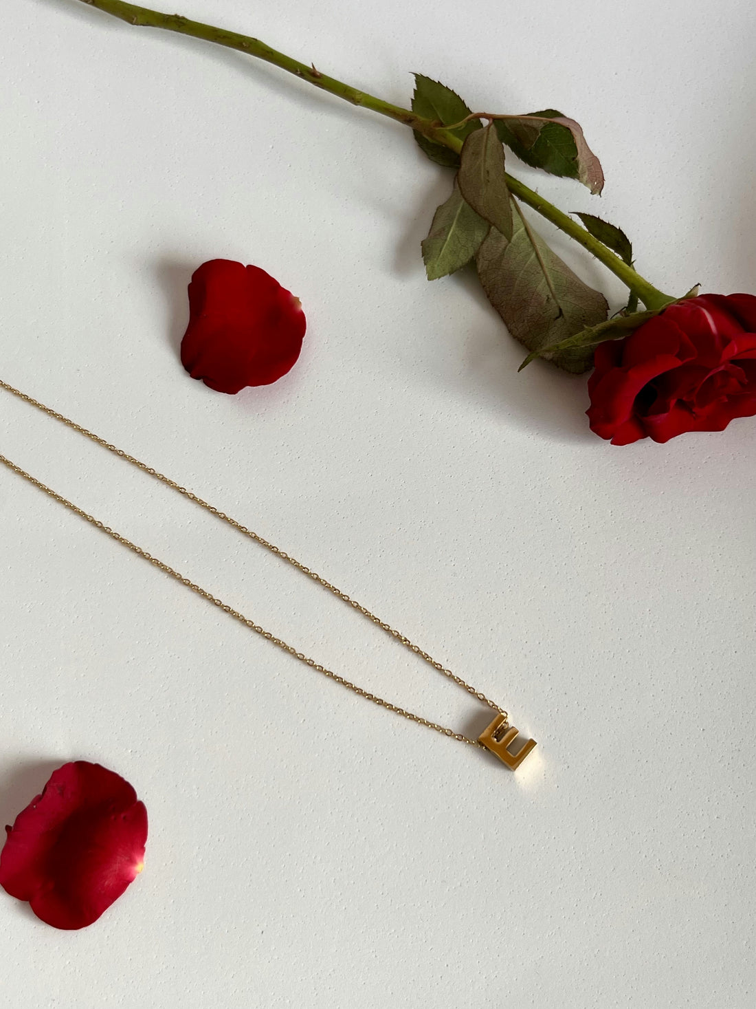 Simple letter necklace