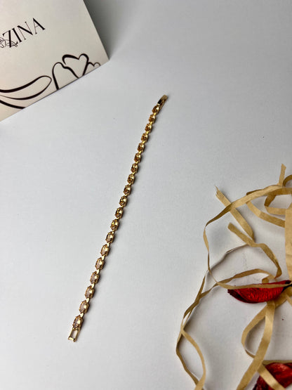 Pink tennis bracelet