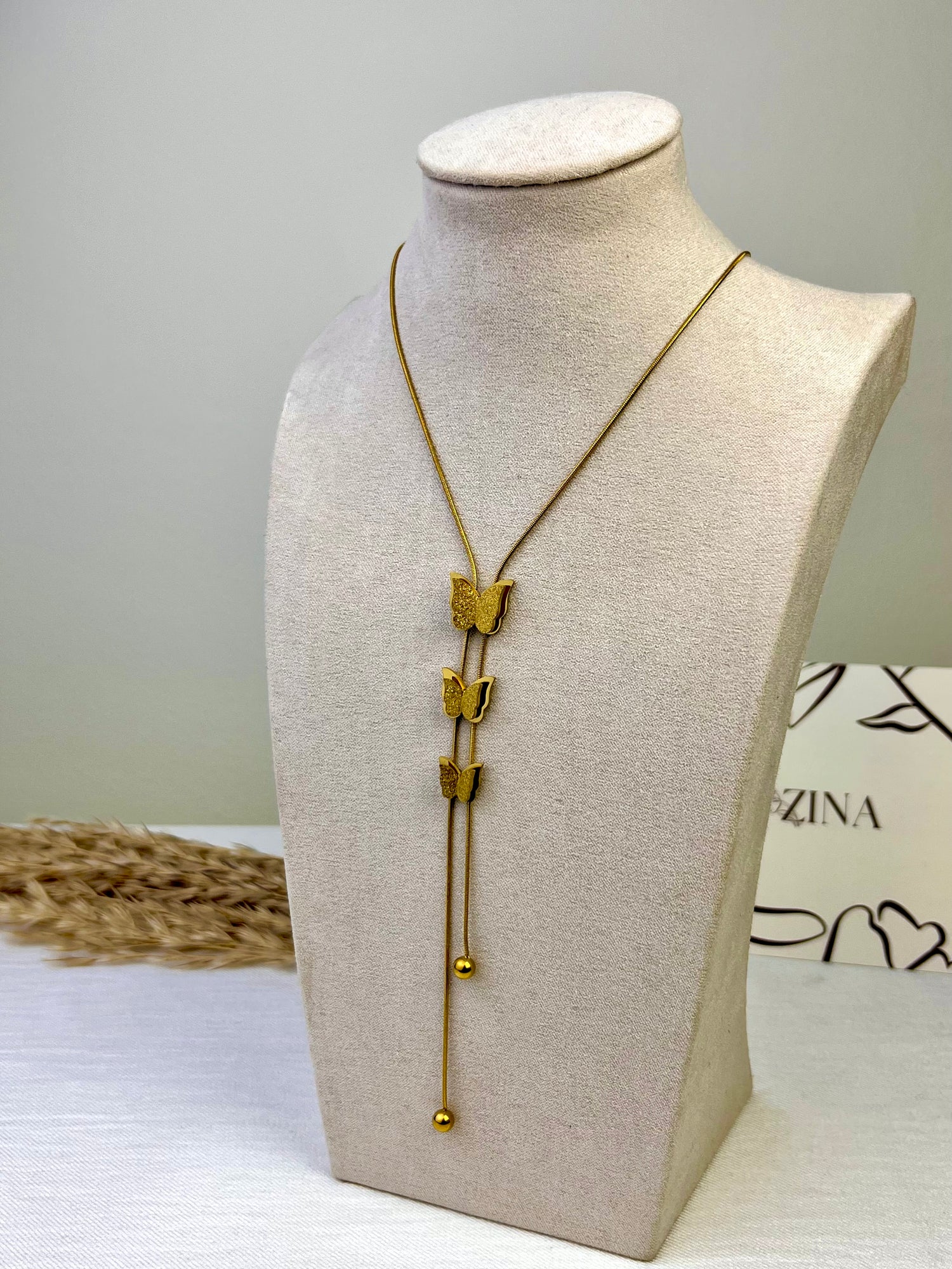 Butterfly Drop Necklace