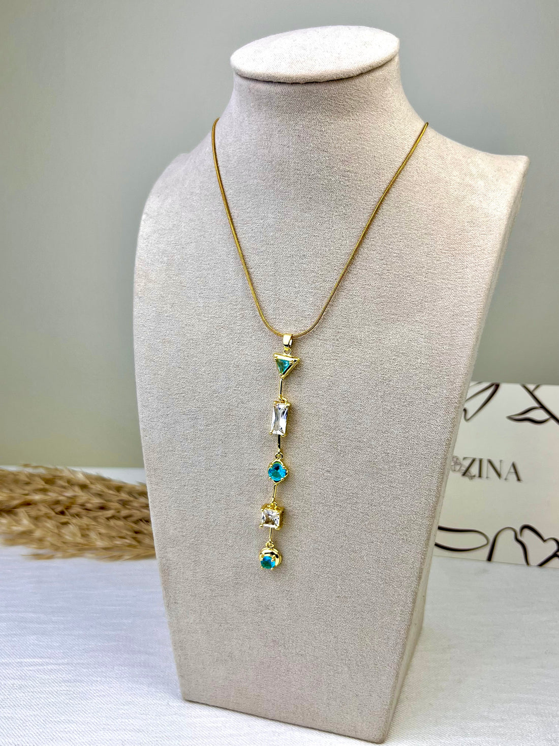 Aqua necklace