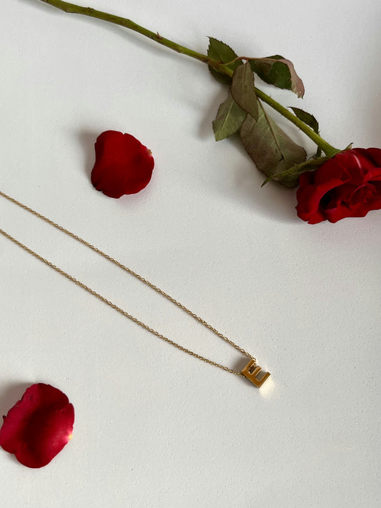 Simple letter necklace